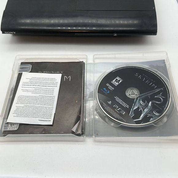 Sony Playstation 3 PS3 Super Slim 500GB CECH-4301C Black Console Bundle 3 Games - Picture 6 of 9